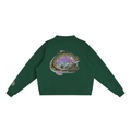 Painted rainbow trout Fleece Mock-Neck Crew Sweatshirt