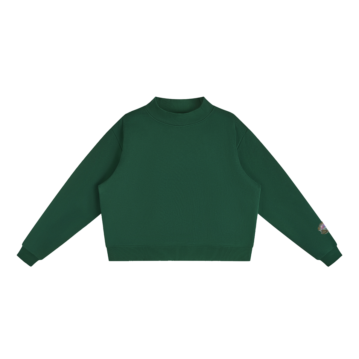 Painted rainbow trout Fleece Mock-Neck Crew Sweatshirt